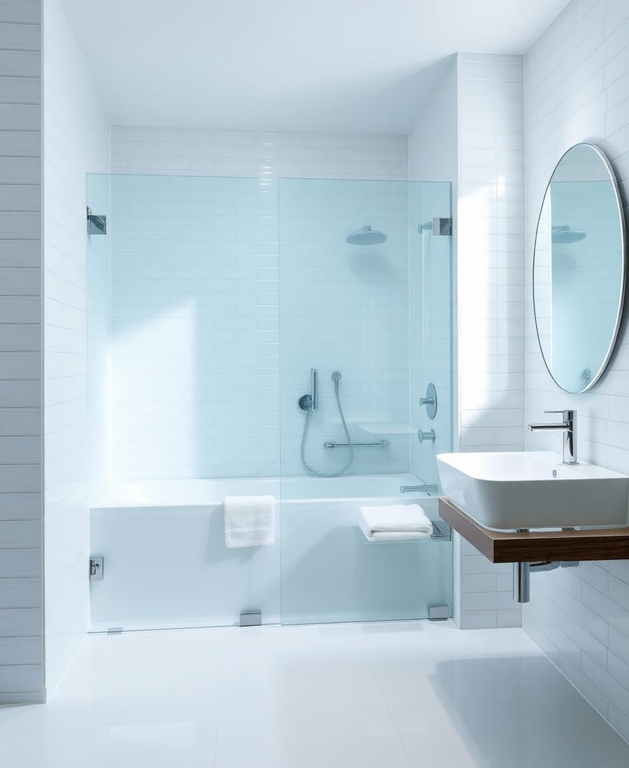 Sparkling modern bathroom